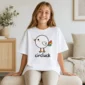 circle chicken baby bodysuit alternate angle