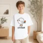 circle chicken baby bodysuit front view