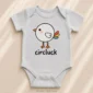 circle chicken baby bodysuit product photo