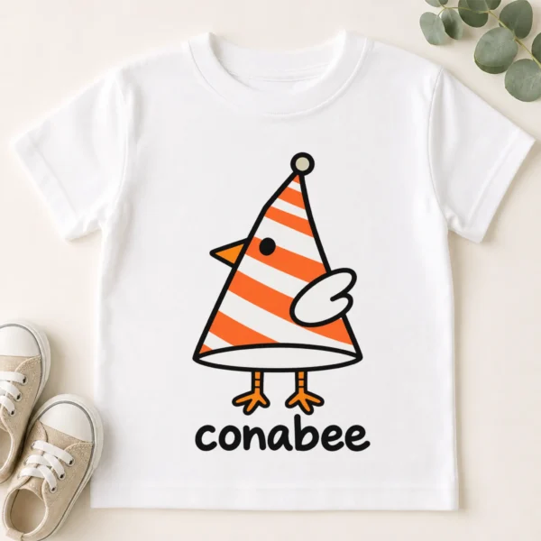 Cone Bird Geometry Baby Bodysuit, Toddler & Youth Shirt | Conebee — toddler shirt mockup cone bird geometry baby bodysuit product photo