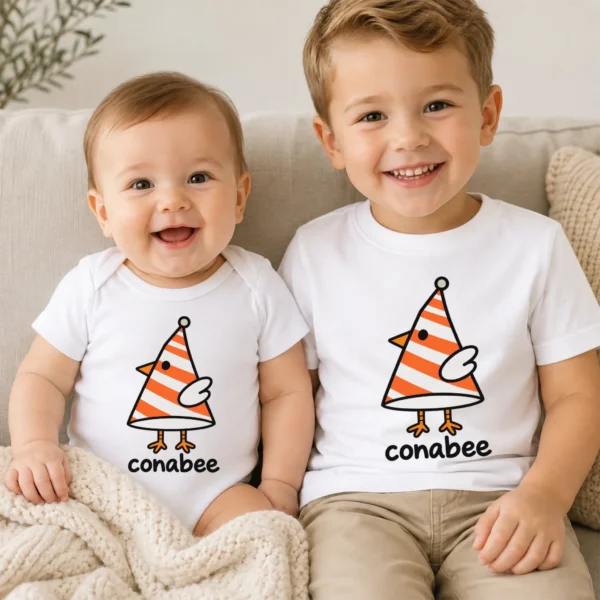 Cone Bird Geometry Baby Bodysuit, Toddler & Youth Shirt | Conebee — baby bodysuit mockup cone bird geometry baby bodysuit lifestyle scene