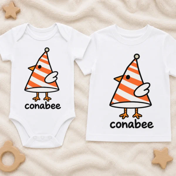 Cone Bird Geometry Baby Bodysuit, Toddler & Youth Shirt | Conebee — baby bodysuit mockup cone bird geometry baby bodysuit product photo