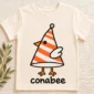 cone bird geometry baby bodysuit close-up detail