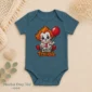 creepy clown baby bodysuit product detail