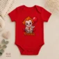 creepy clown baby bodysuit product photo