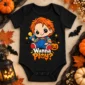 creepy doll baby bodysuit