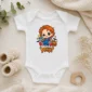 creepy doll baby bodysuit product photo