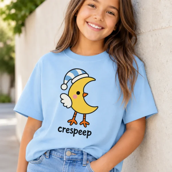 Crescent Moon Bird Baby Bodysuit, Toddler & Youth Shirt | Crespeep — toddler shirt mockup crescent moon bird baby bodysuit product photo
