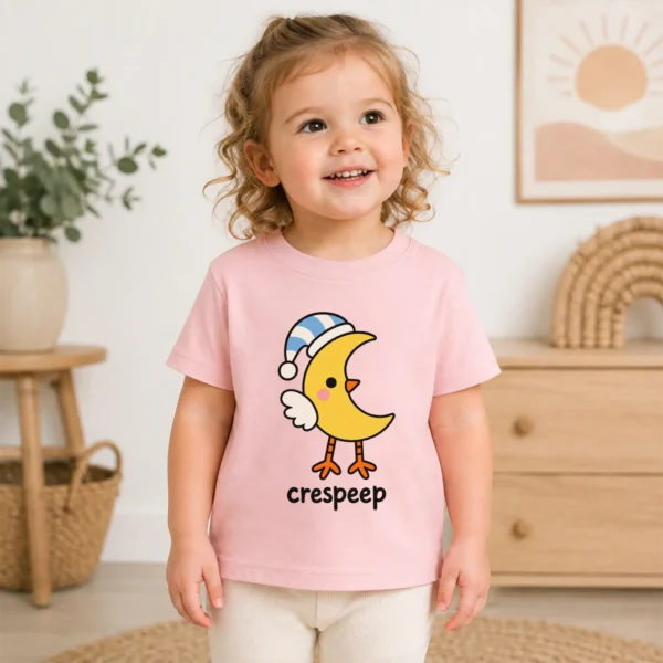 Crescent Moon Bird Baby Bodysuit, Toddler & Youth Shirt | Crespeep — toddler shirt mockup crescent moon bird baby bodysuit lifestyle scene