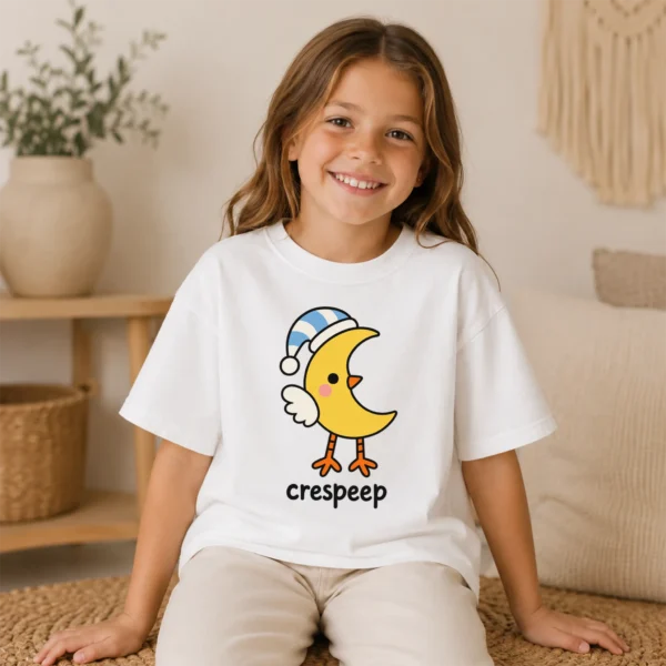 Crescent Moon Bird Baby Bodysuit, Toddler & Youth Shirt | Crespeep — toddler shirt mockup crescent moon bird baby bodysuit product photo