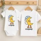 crescent moon bird baby bodysuit product photo