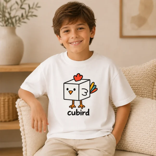 Cube Bird Geometry Baby Bodysuit, Toddler & Youth Shirt | Cubird — toddler shirt mockup cube bird geometry baby bodysuit product photo