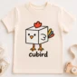 cube bird geometry baby bodysuit close-up detail