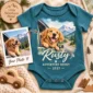 custom pet portrait baby bodysuit & toddler shirt from photo