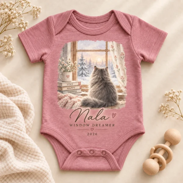 Custom Pet Portrait Baby Bodysuit & Toddler Shirt from Photo — alternate product mockup custom pet portrait baby bodysuit & toddler shirt from photo mockup view