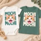 custom pet portrait baby bodysuit & toddler tee close-up detail