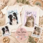 custom watercolor pet portrait baby bodysuit & toddler shirt color options