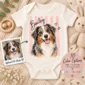 custom watercolor pet portrait baby bodysuit & toddler shirt color options