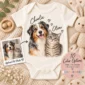 custom watercolor pet portrait baby bodysuit & toddler shirt color options