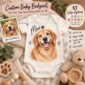 custom watercolor pet portrait baby bodysuit & toddler shirt color options