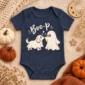 cute ghost dog halloween baby bodysuit & toddler shirt product photo