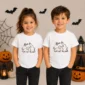 cute ghost dog halloween baby bodysuit & toddler shirt product photo