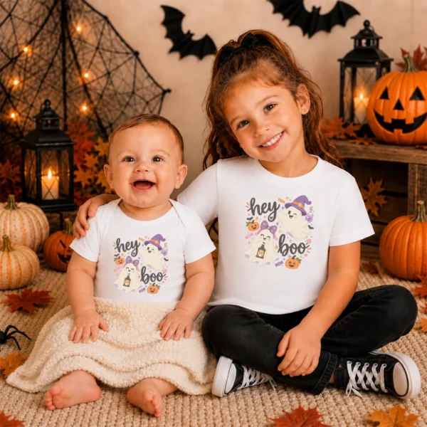 Halloween Cute Ghost Shirt or Bodysuit, Spooky Season — baby bodysuit mockup cute ghost shirt baby bodysuit product photo