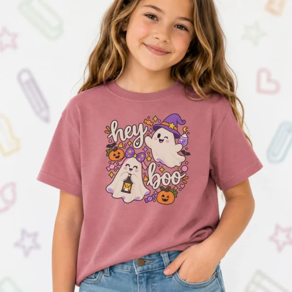 Halloween Cute Ghost Shirt or Bodysuit, Spooky Season — toddler shirt mockup cute ghost shirt baby bodysuit product photo