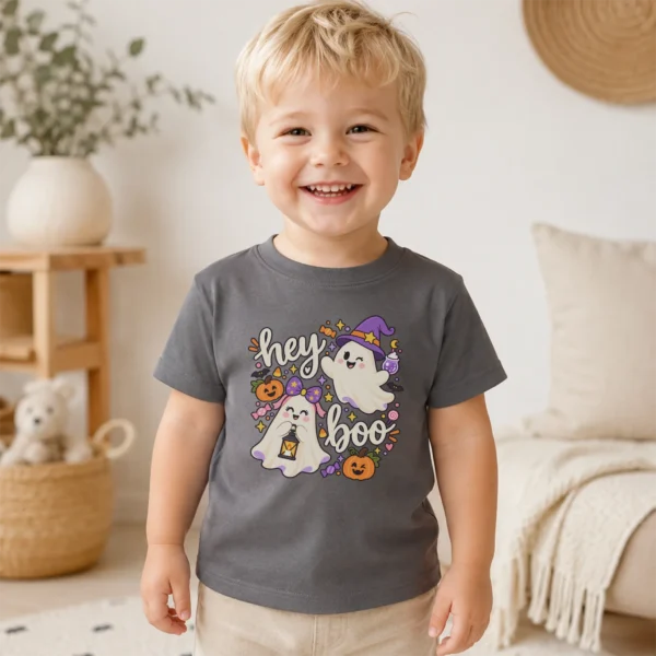 Halloween Cute Ghost Shirt or Bodysuit, Spooky Season — toddler shirt mockup cute ghost shirt baby bodysuit product photo