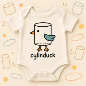 cylinder duck baby bodysuit