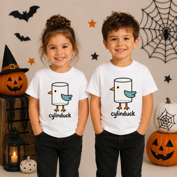Cylinder Duck Baby Bodysuit, Toddler & Youth Shirt | Cylinduck — toddler shirt mockup cylinder duck baby bodysuit product photo