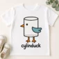 cylinder duck baby bodysuit close-up detail
