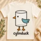 cylinder duck baby bodysuit close-up detail