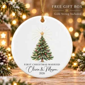 first christmas married ornament product image