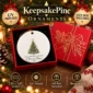 first christmas married ornament product image close-up detail