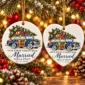first christmas married ornament with vintage car product image lifestyle scene