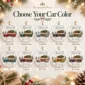 first christmas married ornament with vintage car product image close-up detail