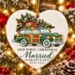 first christmas married ornament with vintage car product image alternate angle