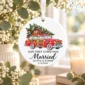 first christmas married ornament with vintage car product image product photo