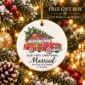 first christmas married ornament with vintage car product image product photo