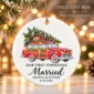 first christmas married ornament with vintage car product image product photo