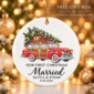 first christmas married ornament with vintage car product image product photo