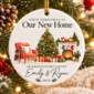 first christmas new home ornament with couple names and address alternate product mockup