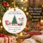 first christmas new home ornament with couple names and address alternate product mockup