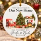 first christmas new home ornament with couple names and address alternate product mockup