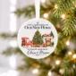 first christmas new home ornament with couple names and address alternate product mockup