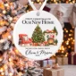 first christmas new home ornament with couple names and address alternate product mockup