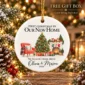 first christmas new home ornament with couple names and address alternate product mockup