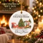 first christmas new home ornament with couple names and address alternate product mockup