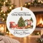 first christmas new home ornament with couple names and address alternate product mockup